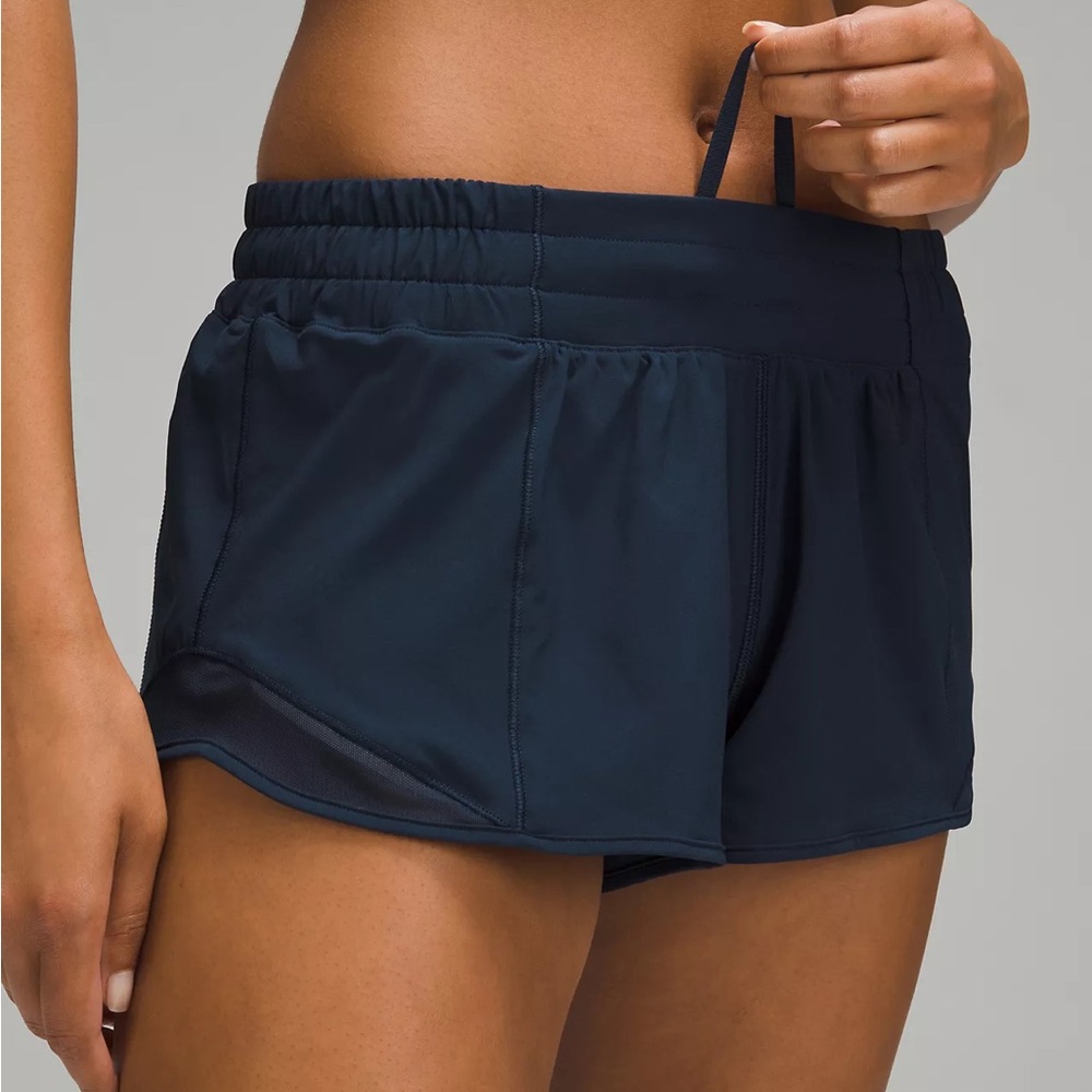 lululemon athletica Navy Blue Women Shorts